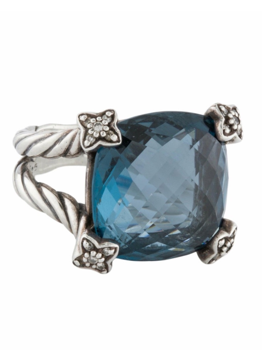 Davi Yurman blue Cushion-Cut Gemstone Statement Ring